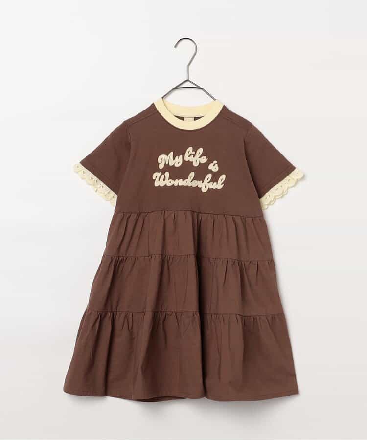 日本童裝 p.premier 蕾絲袖連身裙 80-140cm 女童款 夏季 DRESSES
