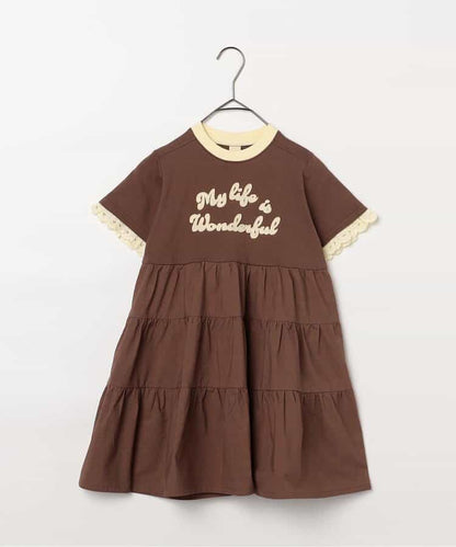 日本童裝 p.premier 蕾絲袖連身裙 80-140cm 女童款 夏季 DRESSES