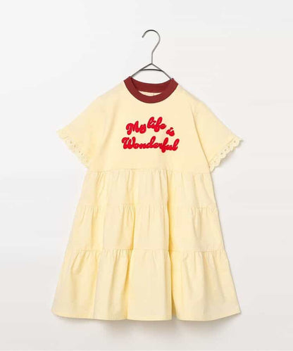 日本童裝 p.premier 蕾絲袖連身裙 80-140cm 女童款 夏季 DRESSES