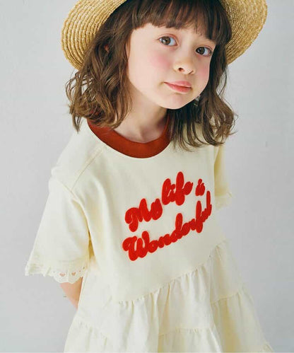 日本童裝 p.premier 蕾絲袖連身裙 80-140cm 女童款 夏季 DRESSES