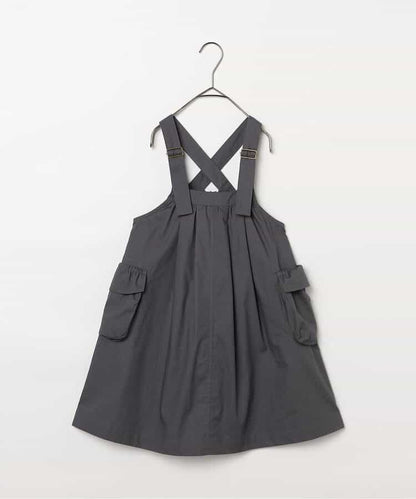 日本童裝 p.premier 大口袋工裝吊帶連身裙 80-140cm 女童款 夏季 DRESSES