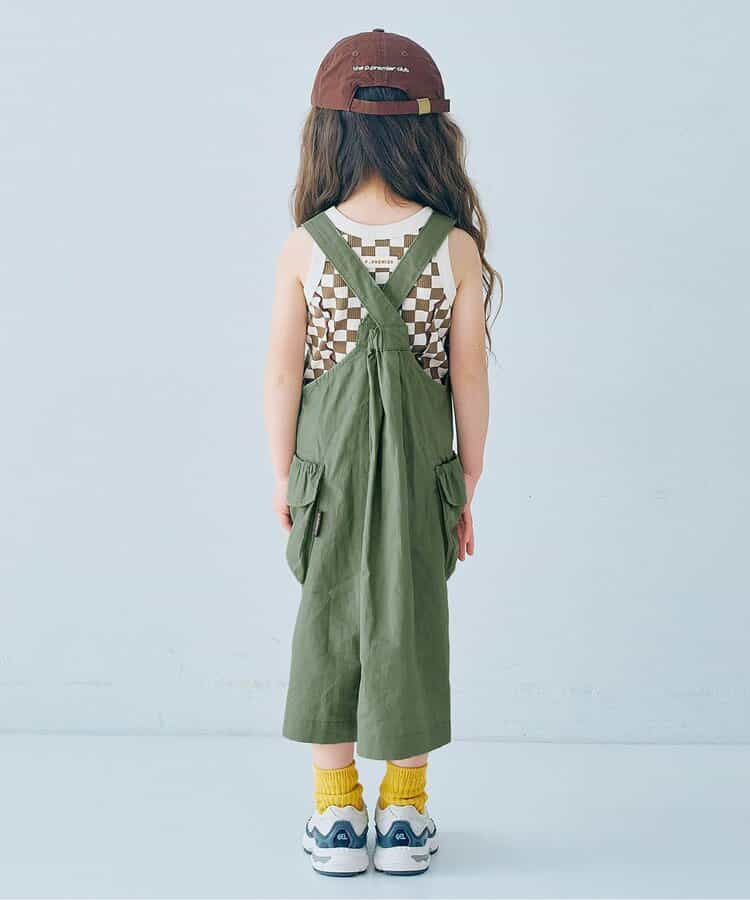 日本童裝 p.premier 大口袋工裝吊帶連身裙 80-140cm 女童款 夏季 DRESSES