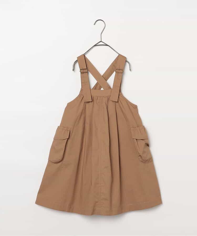 日本童裝 p.premier 大口袋工裝吊帶連身裙 80-140cm 女童款 夏季 DRESSES