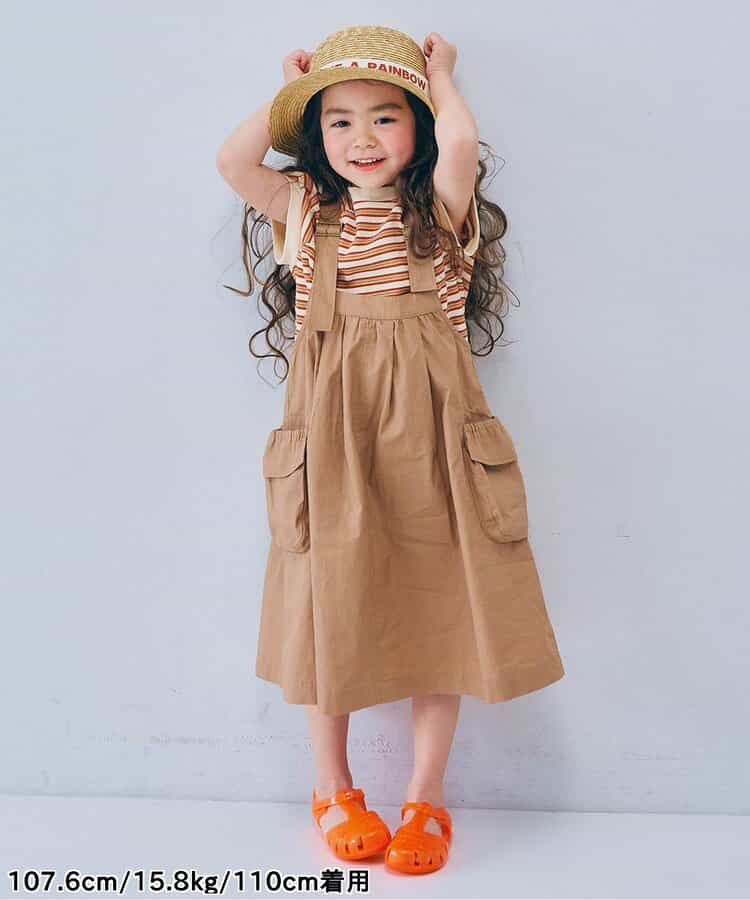日本童裝 p.premier 大口袋工裝吊帶連身裙 80-140cm 女童款 夏季 DRESSES