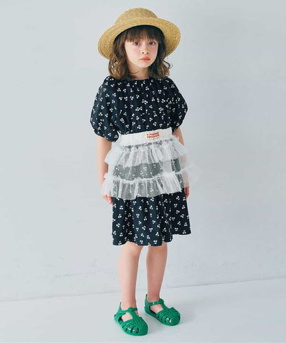 日本童裝 p.premier 泡泡袖連身裙 80-140cm 女童款 夏季 DRESSES