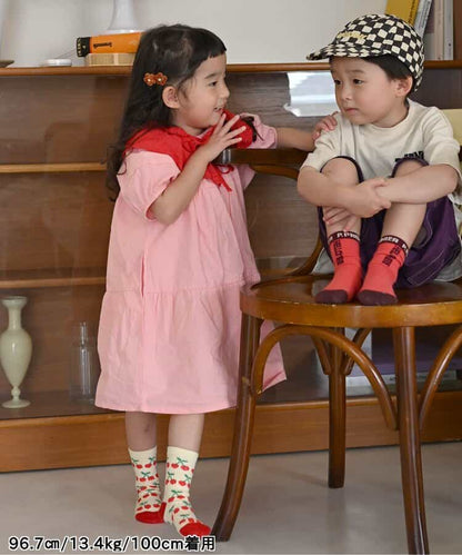 日本童裝 p.premier 泡泡袖連身裙 80-140cm 女童款 夏季 DRESSES