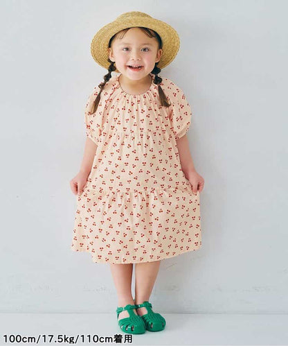 日本童裝 p.premier 泡泡袖連身裙 80-140cm 女童款 夏季 DRESSES