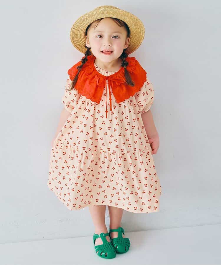 日本童裝 p.premier 泡泡袖連身裙 80-140cm 女童款 夏季 DRESSES