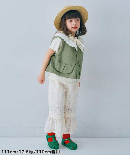 日本童裝 p.premier 工裝口袋背心 80-140cm 男童款/女童款 夏季 TOPS