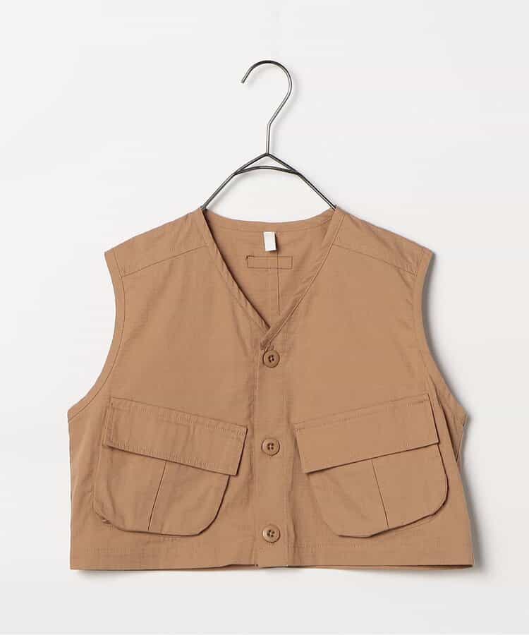 日本童裝 p.premier 工裝口袋背心 80-140cm 男童款/女童款 夏季 TOPS