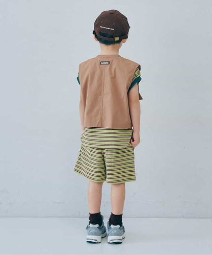 日本童裝 p.premier 工裝口袋背心 80-140cm 男童款/女童款 夏季 TOPS