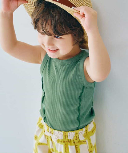 日本童裝 p.premier 撞色羅紋背心 80-140cm 男童款/女童款 夏季 TOPS