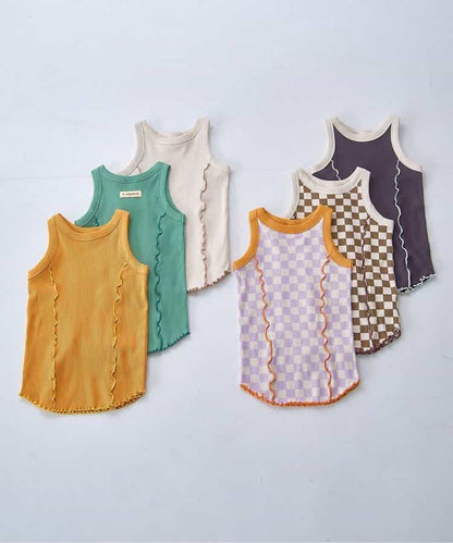 日本童裝 p.premier 撞色羅紋背心 80-140cm 男童款/女童款 夏季 TOPS