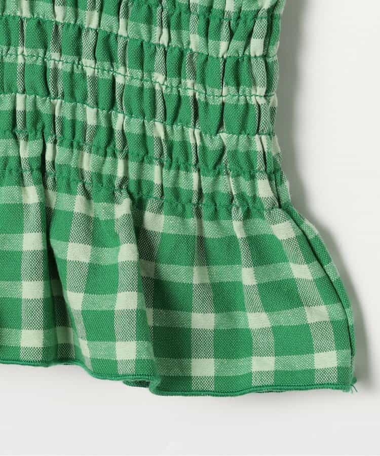 日本童裝 p.premier 紗線格紋吊帶及上衣套裝 80-140cm 女童款 夏季 TOPS