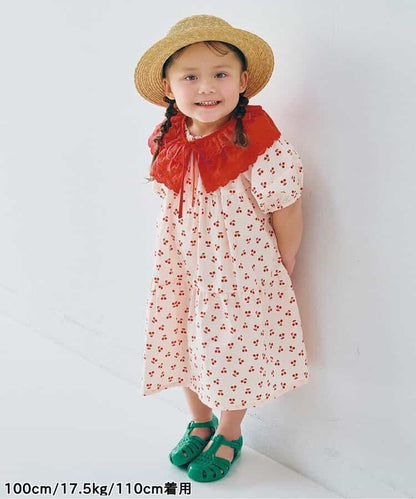 日本童裝 p.premier 蕾絲領及上衣兩件套裝 80-140cm 女童款 夏季 TOPS