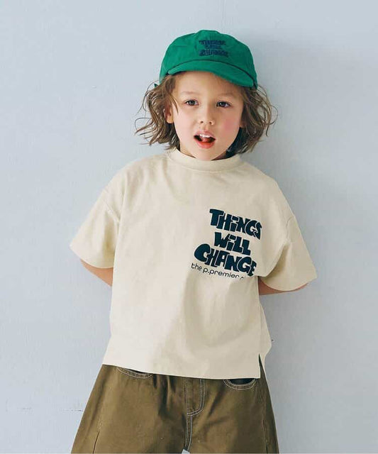 日本童裝 p.premier 字母圖案上衣 80-140cm 男童款 夏季 TOPS