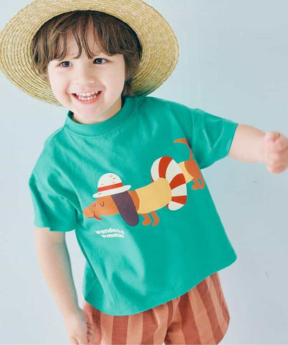 日本童裝 p.premier 印花圖案上衣 80-140cm 男童款/女童款 夏季 TOPS