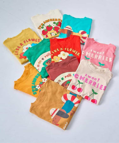 日本童裝 p.premier 印花圖案上衣 80-140cm 男童款/女童款 夏季 TOPS