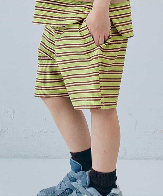 日本童裝 p.premier 條紋華夫格短褲 80-140cm 男童款/女童款 夏季 PANTS