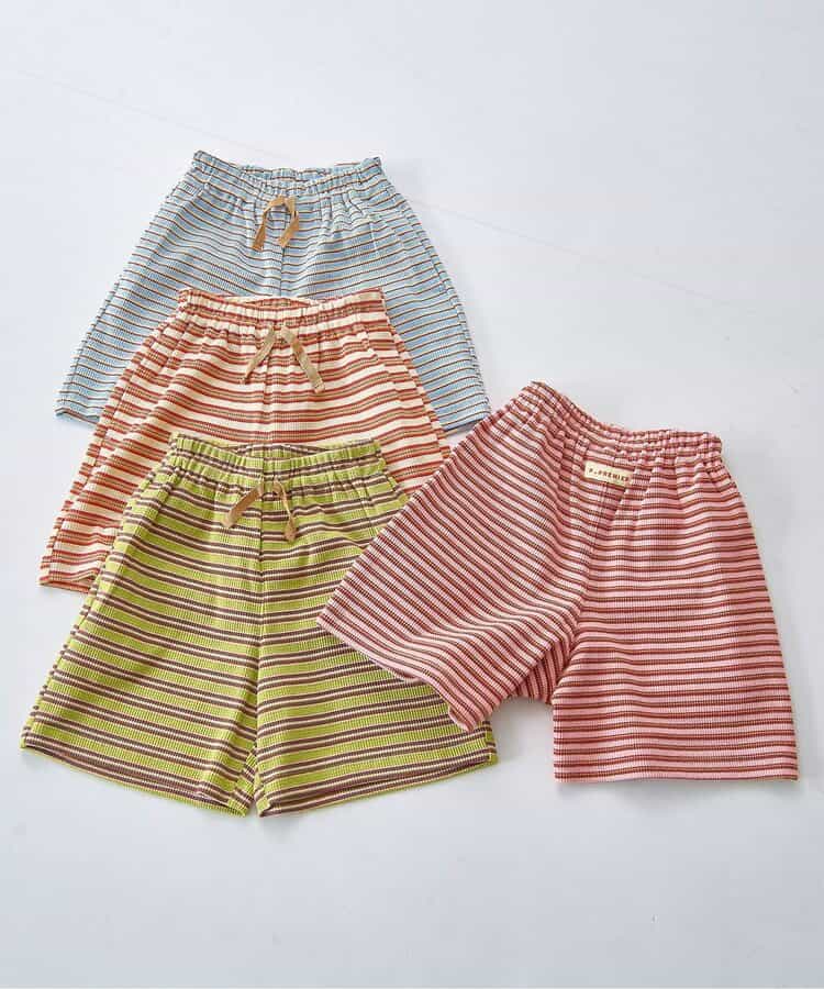 日本童裝 p.premier 條紋華夫格短褲 80-140cm 男童款/女童款 夏季 PANTS