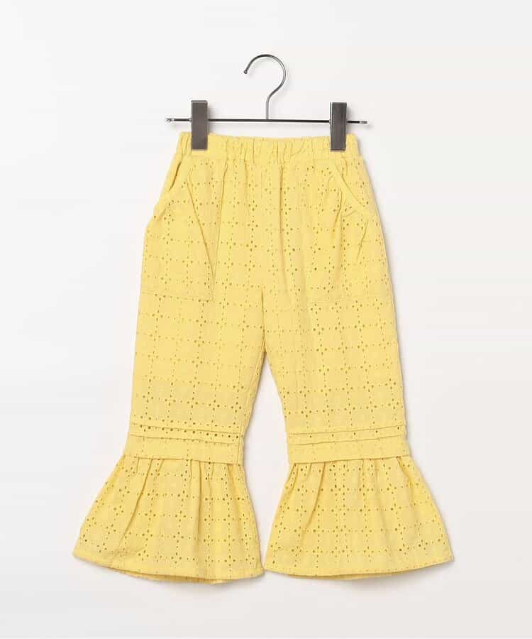 日本童裝 p.premier 鏤空蕾絲荷葉邊長褲 80-140cm 女童款 夏季 PANTS
