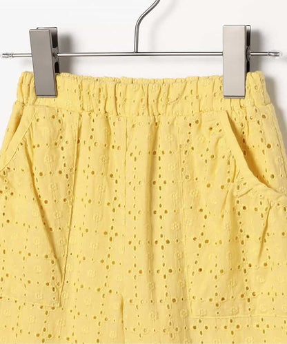 日本童裝 p.premier 鏤空蕾絲荷葉邊長褲 80-140cm 女童款 夏季 PANTS