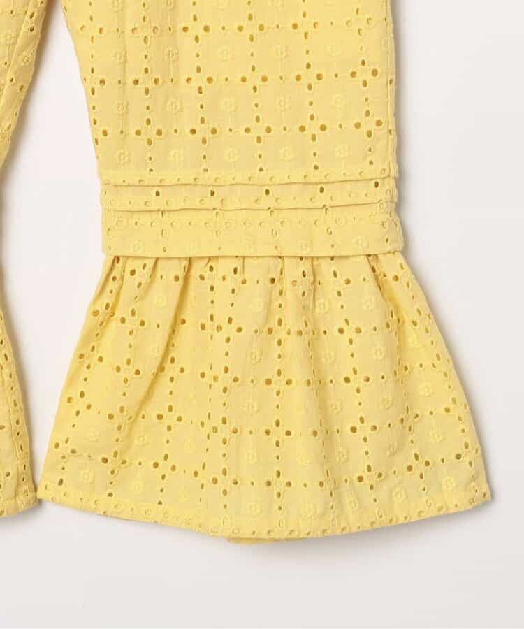 日本童裝 p.premier 鏤空蕾絲荷葉邊長褲 80-140cm 女童款 夏季 PANTS