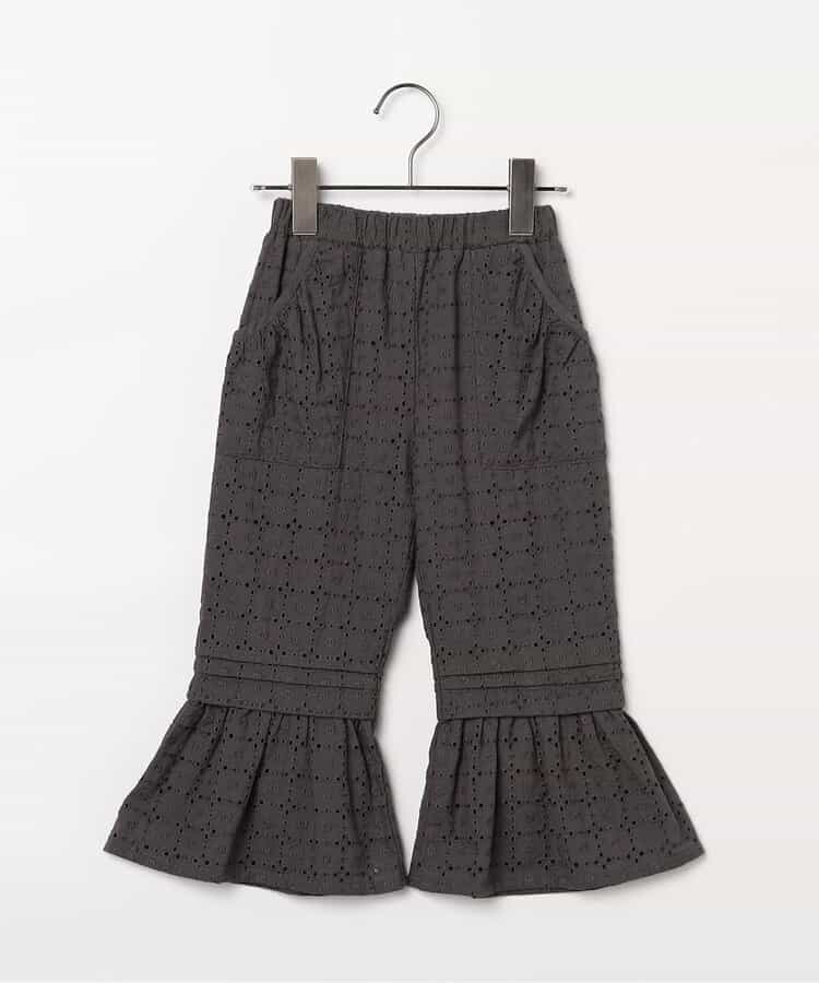 日本童裝 p.premier 鏤空蕾絲荷葉邊長褲 80-140cm 女童款 夏季 PANTS