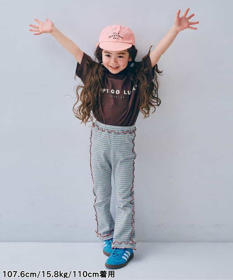 日本童裝 p.premier 條紋華夫格長褲 80-140cm 女童款 夏季 PANTS