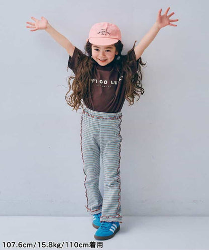 日本童裝 p.premier 條紋華夫格長褲 80-140cm 女童款 夏季 PANTS