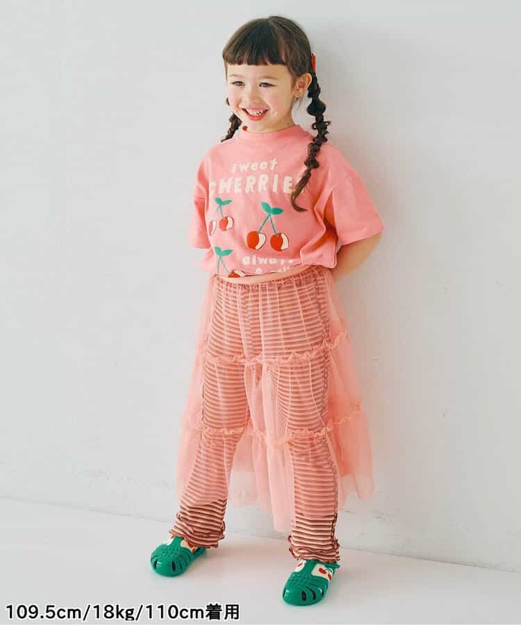 日本童裝 p.premier 條紋華夫格長褲 80-140cm 女童款 夏季 PANTS