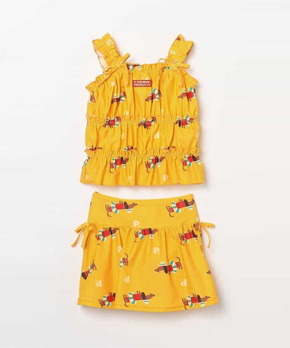 日本童裝 p.premier 防UV 泳衣兩件套裝 80-140cm 女童款 TOPS 夏季 夏日玩水泳衣特輯