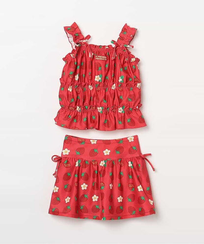 日本童裝 p.premier 防UV 泳衣兩件套裝 80-140cm 女童款 TOPS 夏季 夏日玩水泳衣特輯