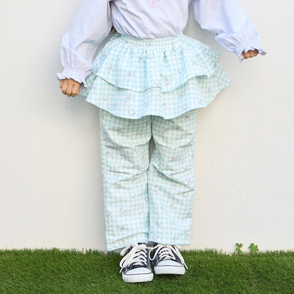 Japanese children's clothing Ly# mine tank top and shorts set 100-150cm girls summer TOPS PANTS 