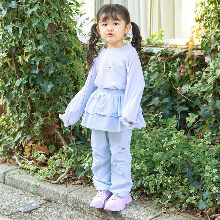 Japanese children's clothing Ly# mine tank top and shorts set 100-150cm girls summer TOPS PANTS 