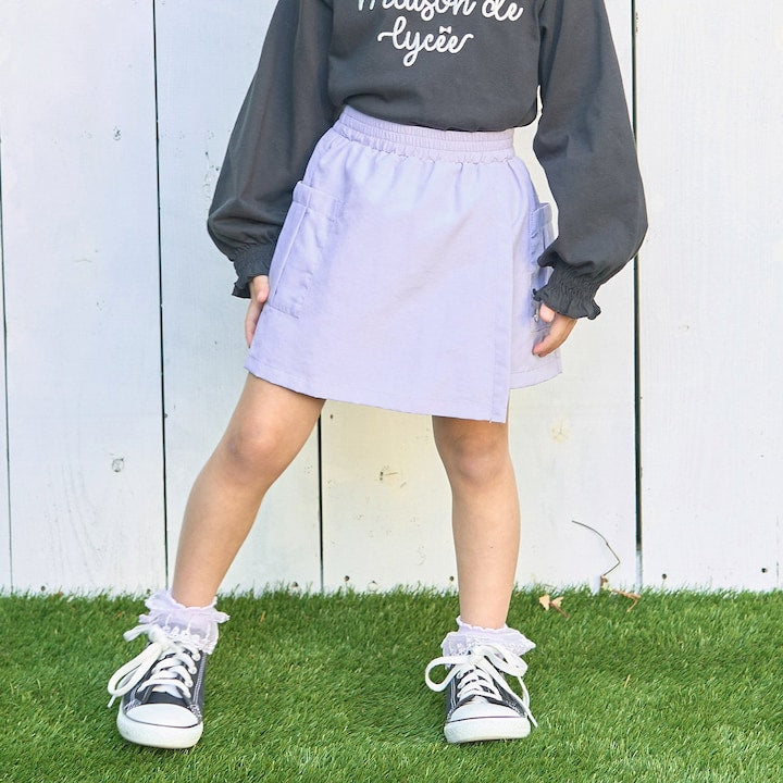 Japanese children's clothing Ly# mine tank top and shorts set 100-150cm girls summer TOPS PANTS 