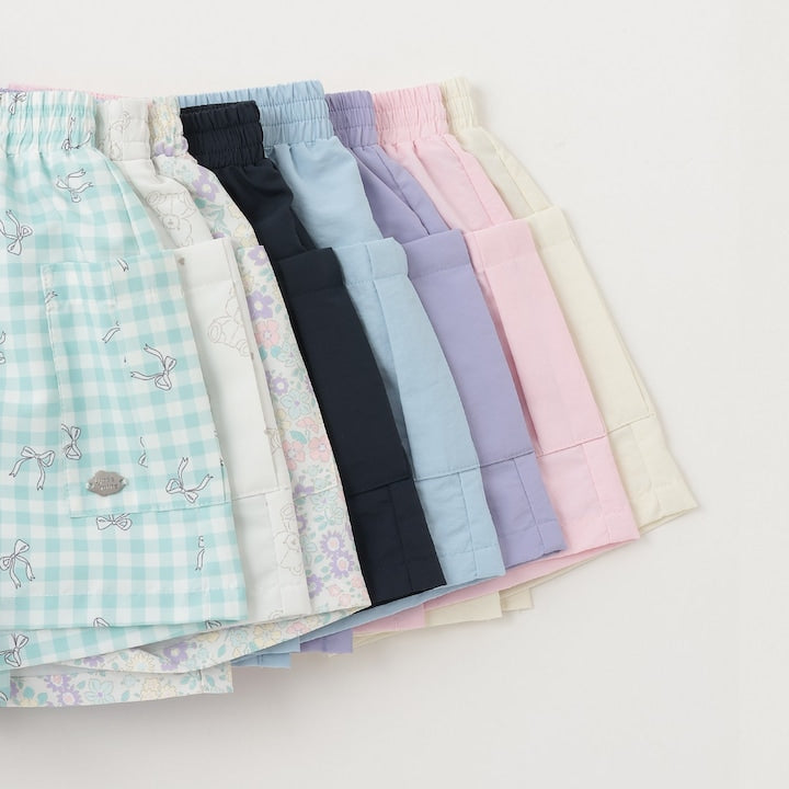 Japanese children's clothing Ly# mine tank top and shorts set 100-150cm girls summer TOPS PANTS 