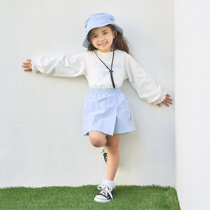 Japanese children's clothing Ly# mine tank top and shorts set 100-150cm girls summer TOPS PANTS 