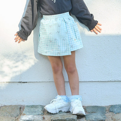 Japanese children's clothing Ly# mine tank top and shorts set 100-150cm girls summer TOPS PANTS 