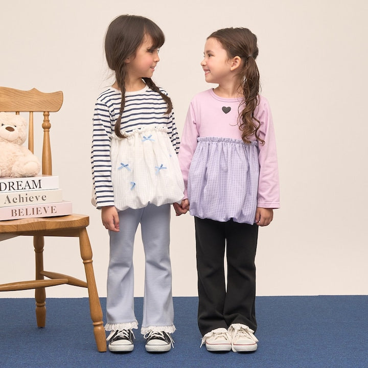Japanese children's clothing Ly# mine tank top and shorts set 100-150cm girls summer TOPS PANTS 
