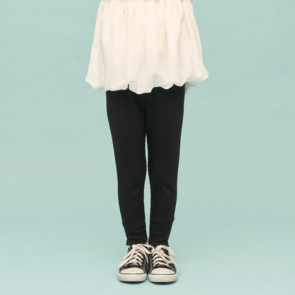 日本童裝 Ly# mine 蕾絲荷葉邊九分長打底褲 90-150cm 女童款 夏季 PANTS