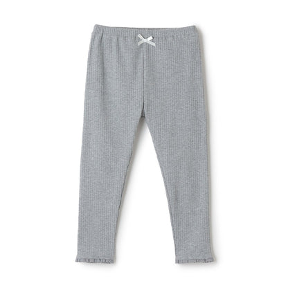 日本童裝 Ly# mine 蕾絲荷葉邊九分長打底褲 90-150cm 女童款 夏季 PANTS