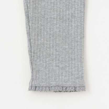日本童裝 Ly# mine 蕾絲荷葉邊九分長打底褲 90-150cm 女童款 夏季 PANTS