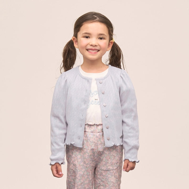 日本童裝 Ly# mine 防UV【可調節溫度】圖案網眼外套 100-150cm 女童款 夏季 OUTERWEAR