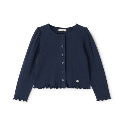 日本童裝 Ly# mine 防UV【可調節溫度】圖案網眼外套 100-150cm 女童款 夏季 OUTERWEAR