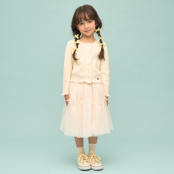 日本童裝 Ly# mine 防UV【可調節溫度】圖案網眼外套 100-150cm 女童款 夏季 OUTERWEAR