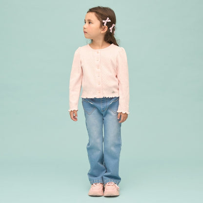 日本童裝 Ly# mine 防UV【可調節溫度】圖案網眼外套 100-150cm 女童款 夏季 OUTERWEAR