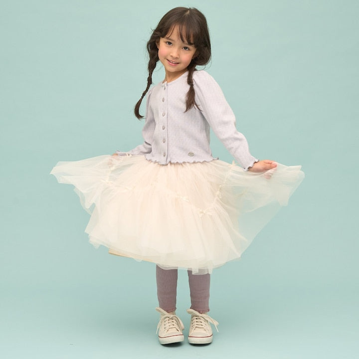 日本童裝 Ly# mine 防UV【可調節溫度】圖案網眼外套 100-150cm 女童款 夏季 OUTERWEAR