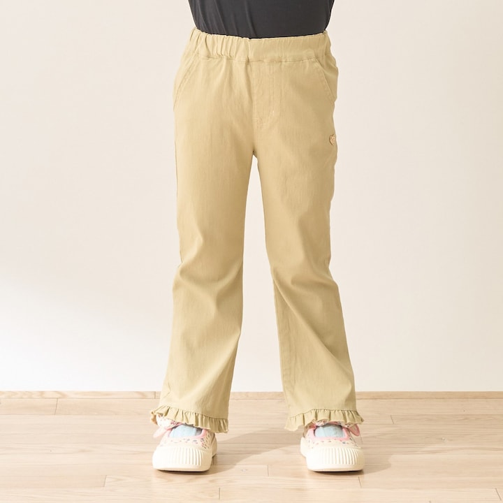日本童裝 Ly# mine 彈力荷葉邊喇叭褲 100-150cm 女童款 夏季 PANTS