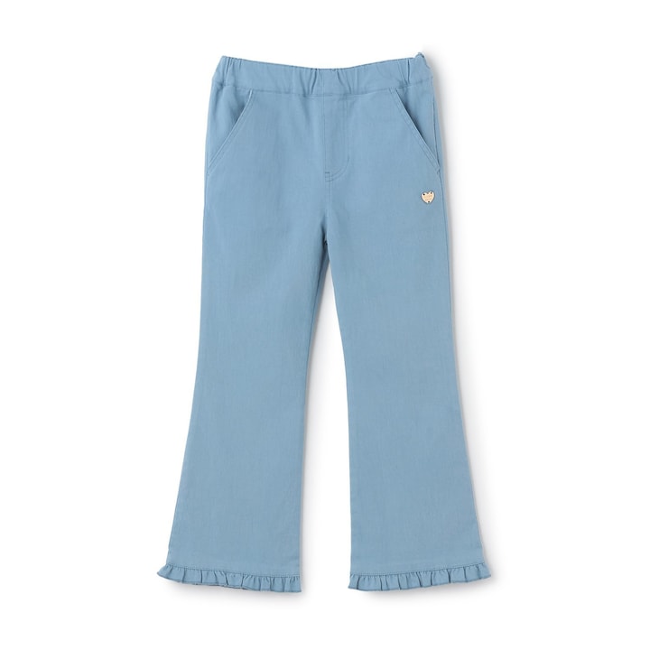 日本童裝 Ly# mine 彈力荷葉邊喇叭褲 100-150cm 女童款 夏季 PANTS